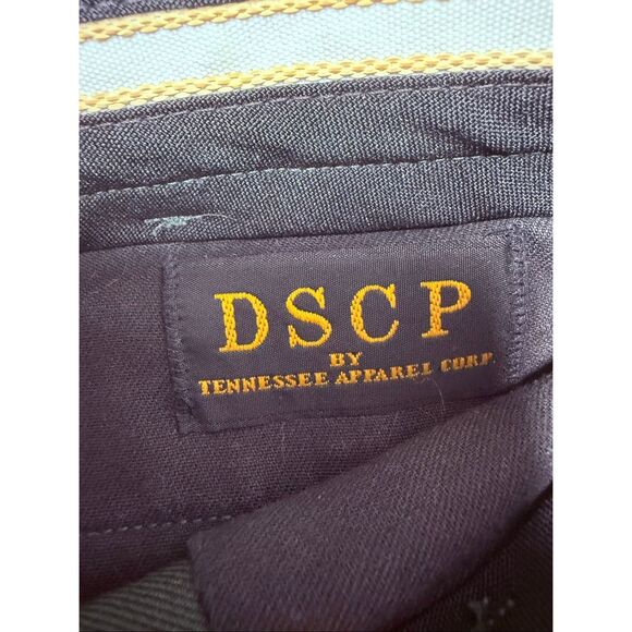 Vintage DSCP By Tennessee Apparel Men’s Wool Blend Pants Sz 33S Army Green Belt - Picture 8 of 14